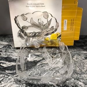 Fine crystal Square Bowl